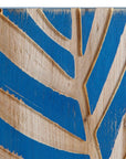 Tripticon MDF Panels Leaf blue natural - vivahabitat.com