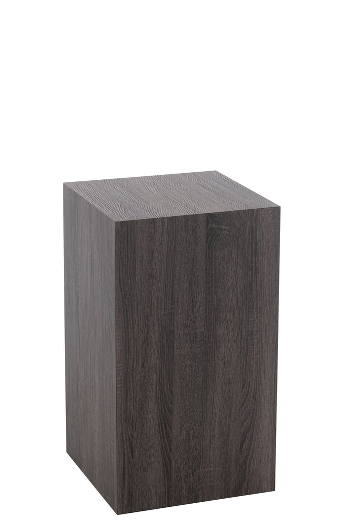 Pedestal Rectangle Mdf/Veneer Grey Small - vivahabitat.com