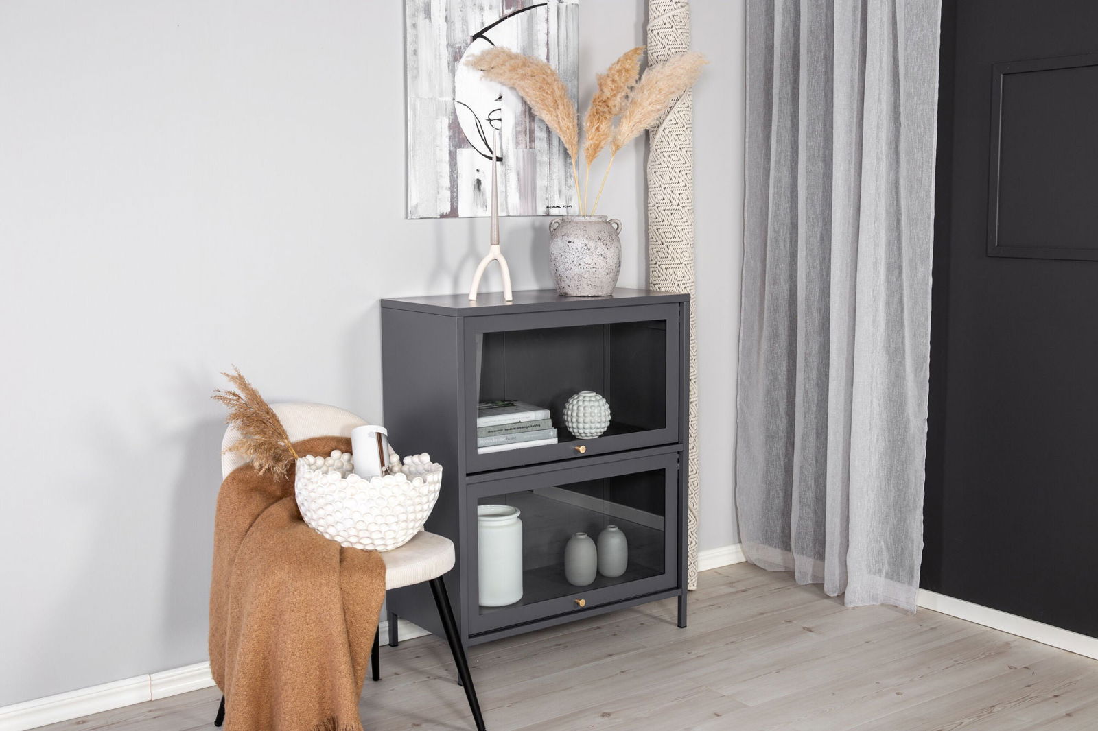 Venture Home Bakal - Low cabinet - Light Grey - vivahabitat.com