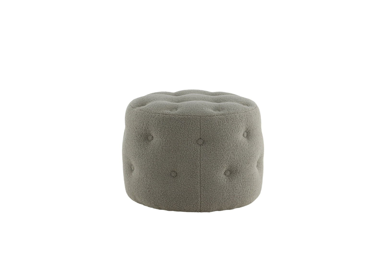 Venture Home Benjamin Pouf - / Greige Teddy - vivahabitat.com