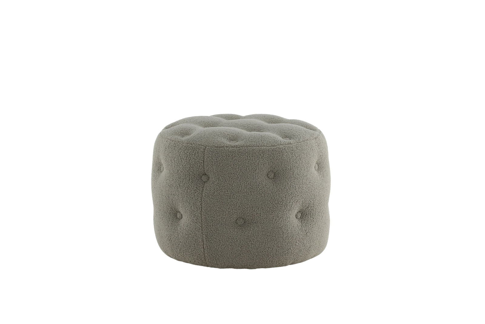 Venture Home Benjamin Pouf - / Greige Teddy - vivahabitat.com