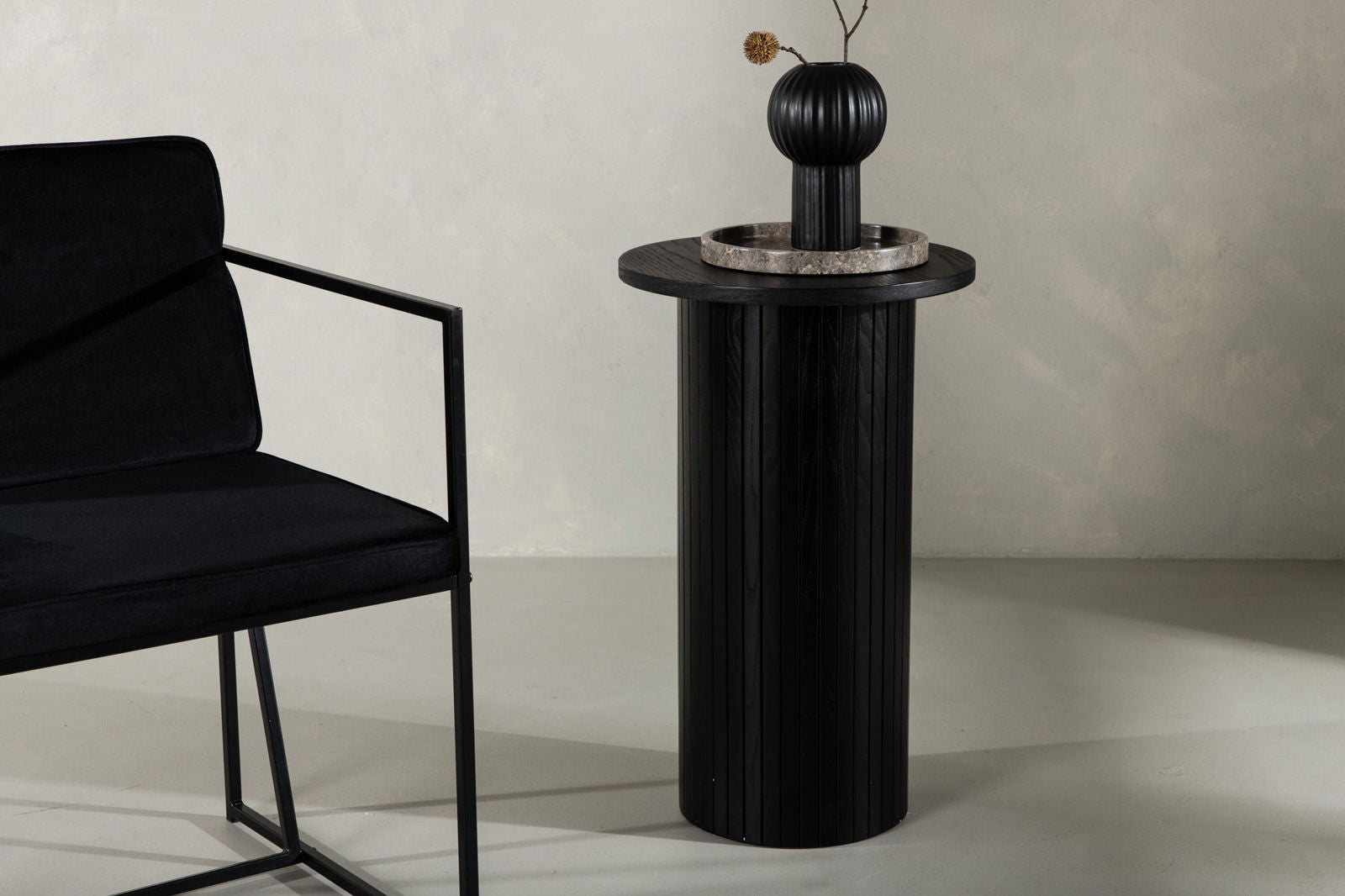 Venture Home Bianca Side Table - Black Veneer - vivahabitat.com