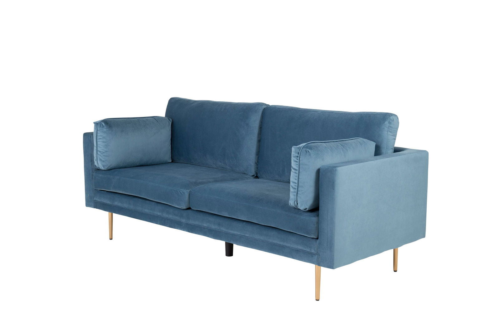 Venture Home Boom - 3 seat sofa Velvet - Blue - vivahabitat.com