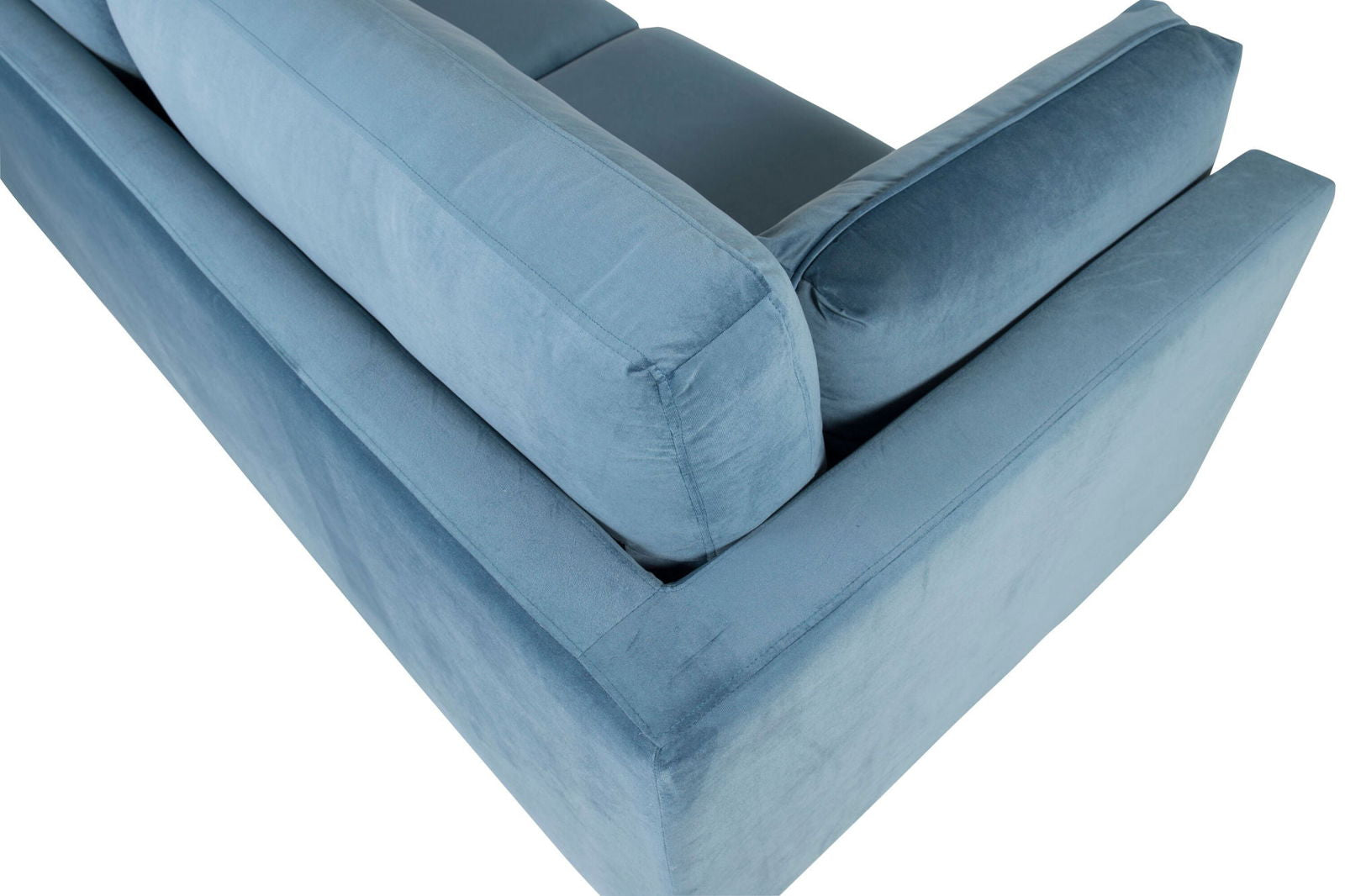 Venture Home Boom - 3 seat sofa Velvet - Blue - vivahabitat.com