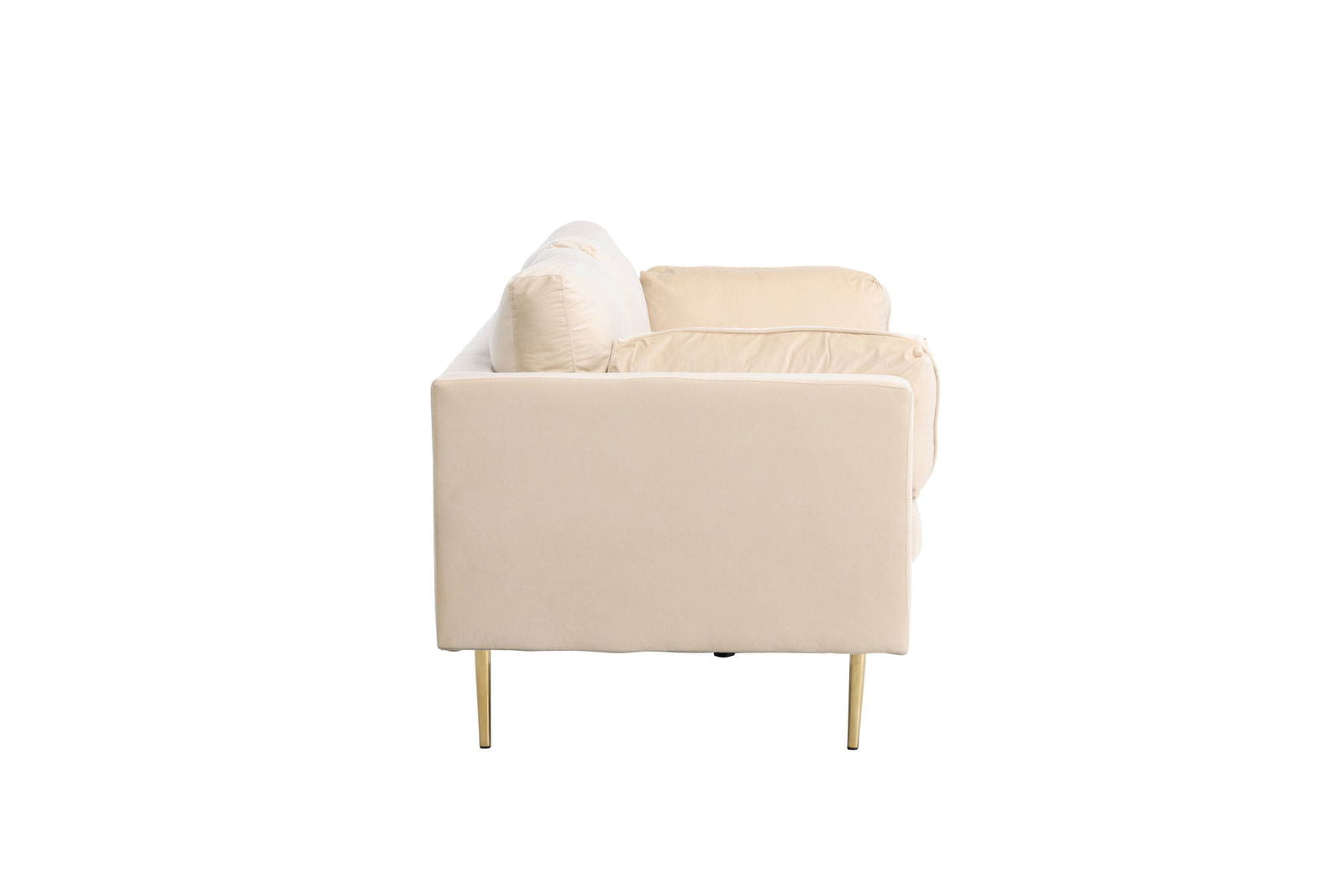 Venture Home Boom - 3 seat sofa Velvet - Creme - vivahabitat.com