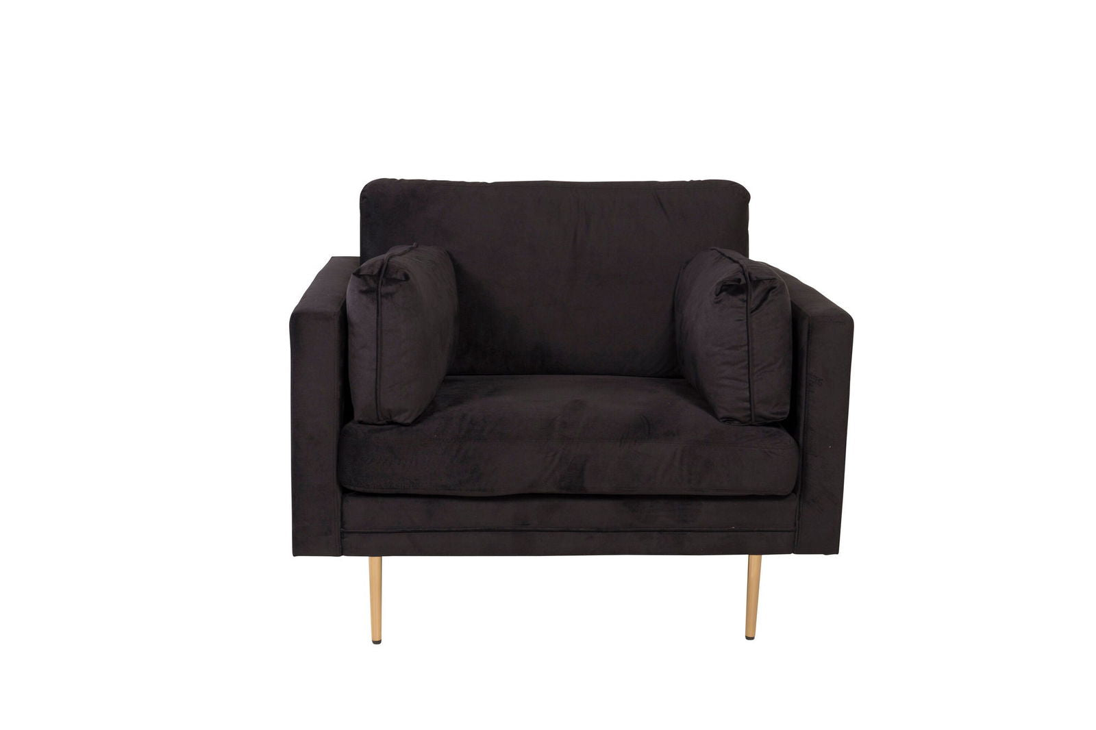 Venture Home Boom - Single Chair Velvet - Black - vivahabitat.com