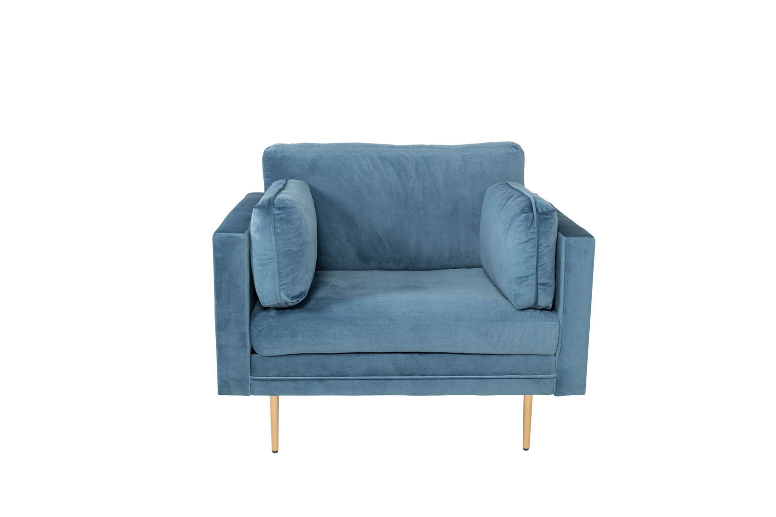 Venture Home Boom - Single Chair Velvet - Blue - vivahabitat.com