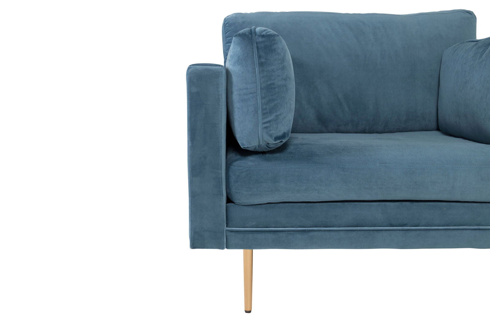 Venture Home Boom - Single Chair Velvet - Blue - vivahabitat.com