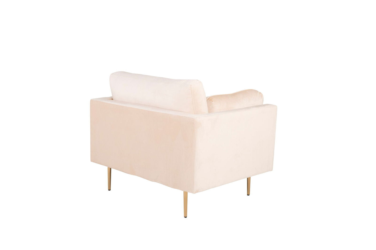 Venture Home Boom - Single Chair Velvet - Creme - vivahabitat.com