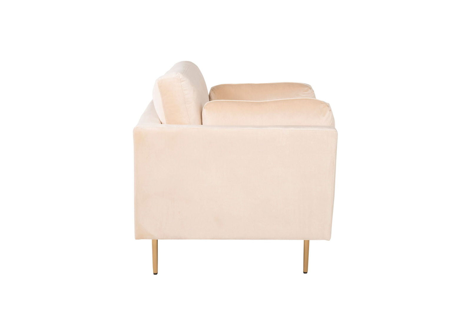 Venture Home Boom - Single Chair Velvet - Creme - vivahabitat.com