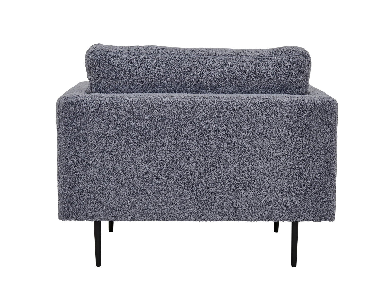 Venture Home Boom Single Chair - Teddy Fabric Dark Grey - vivahabitat.com