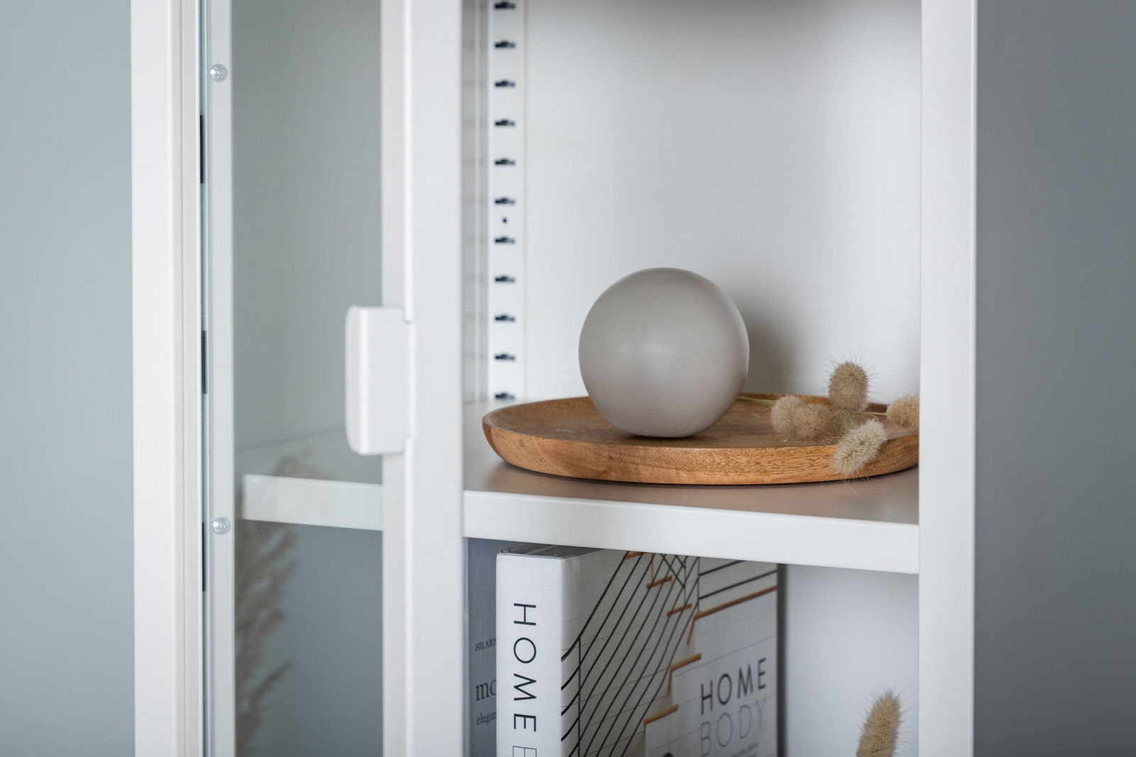 Venture Home Misha - High Thin Cabinet w shelf - White - vivahabitat.com