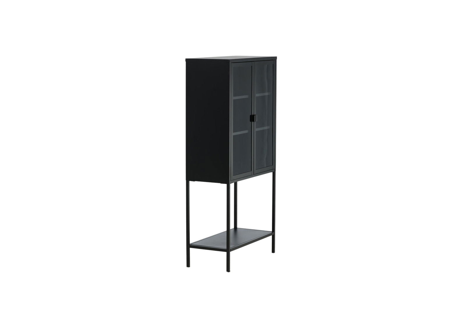 Venture Home Misha - High Wide Cabinet w shelf - Black - vivahabitat.com