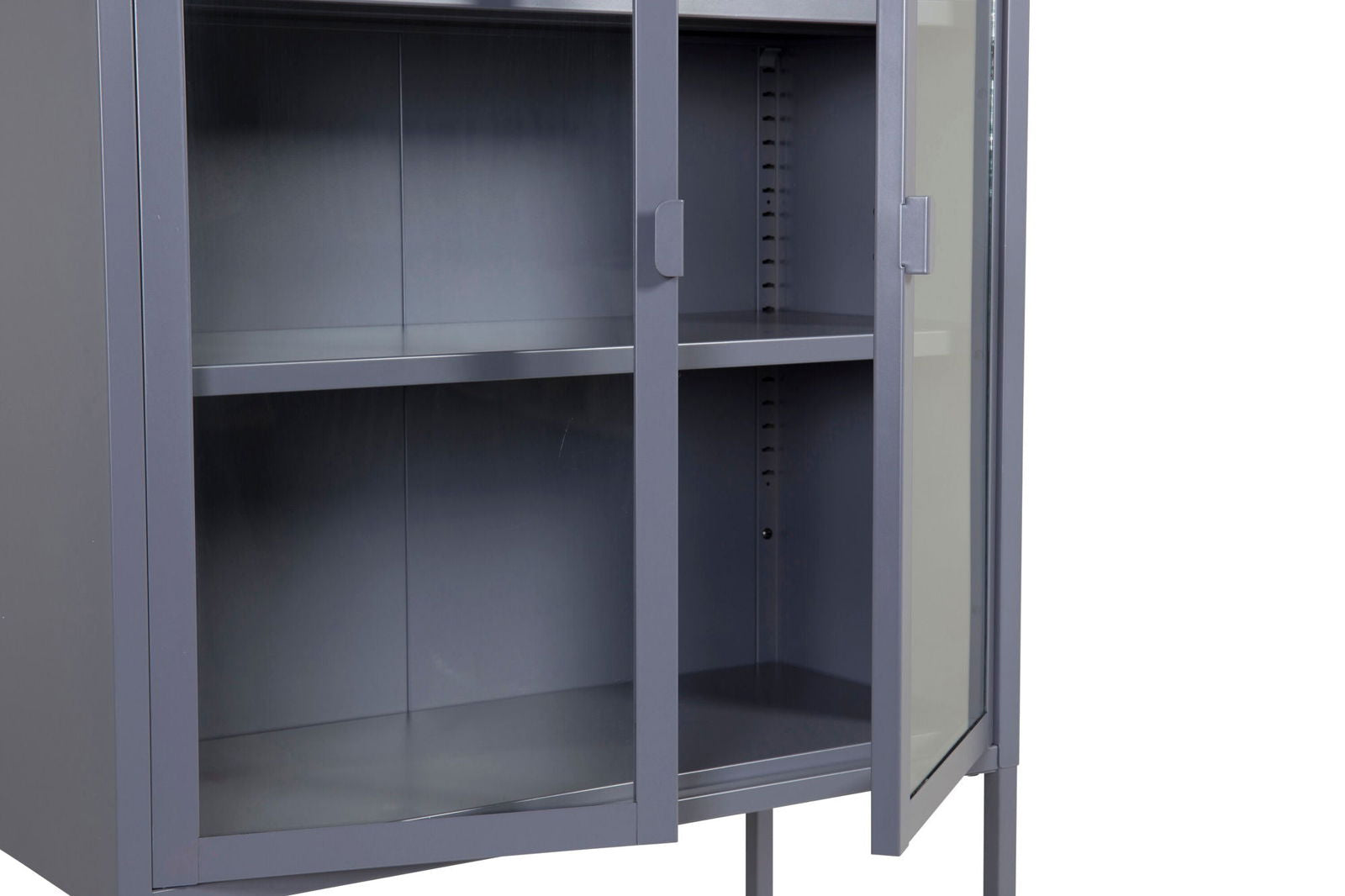 Venture Home Misha - High Wide Cabinet w shelf - Grey - vivahabitat.com