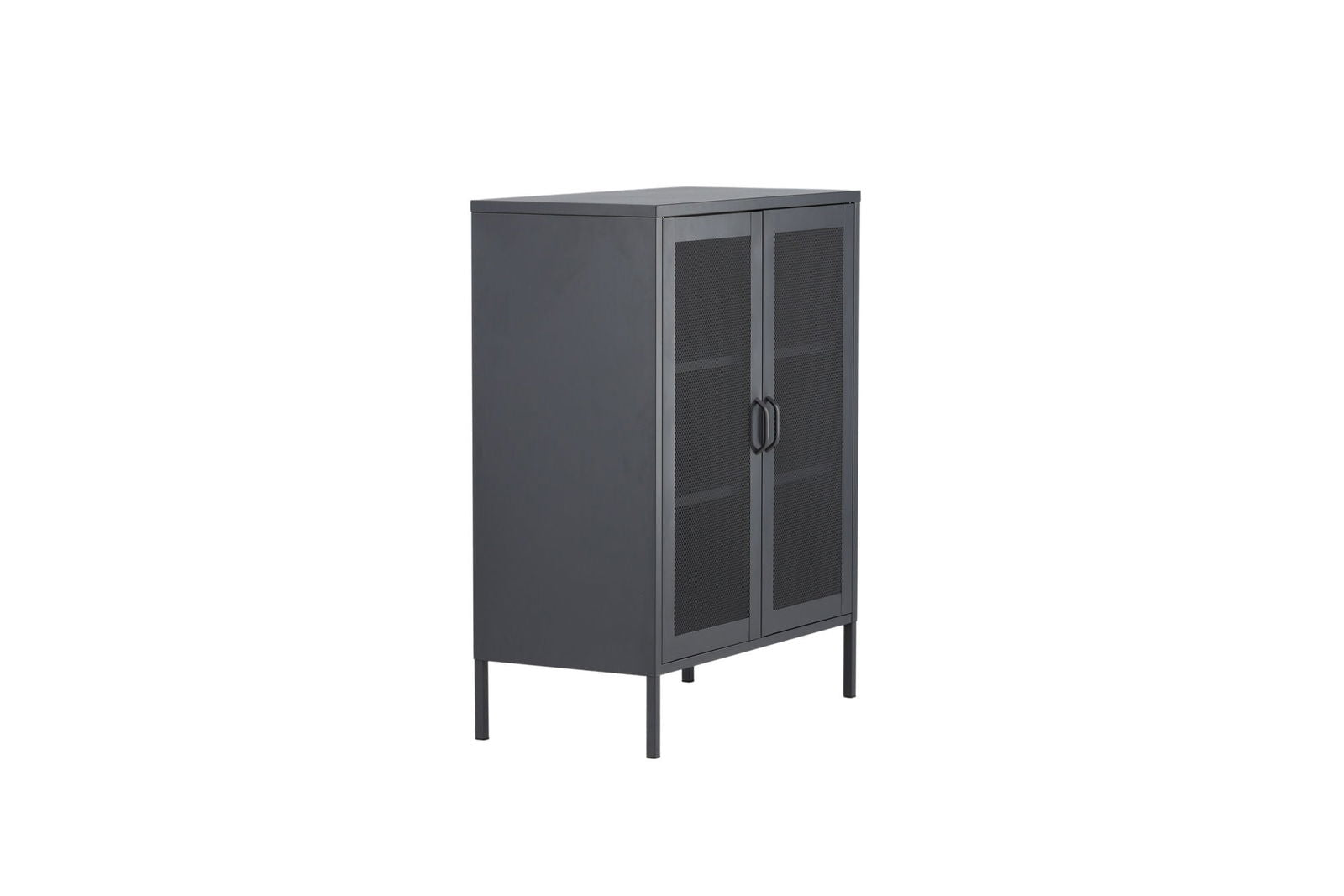 Venture Home Misha - Low cabinet mesh doors - Grey - vivahabitat.com