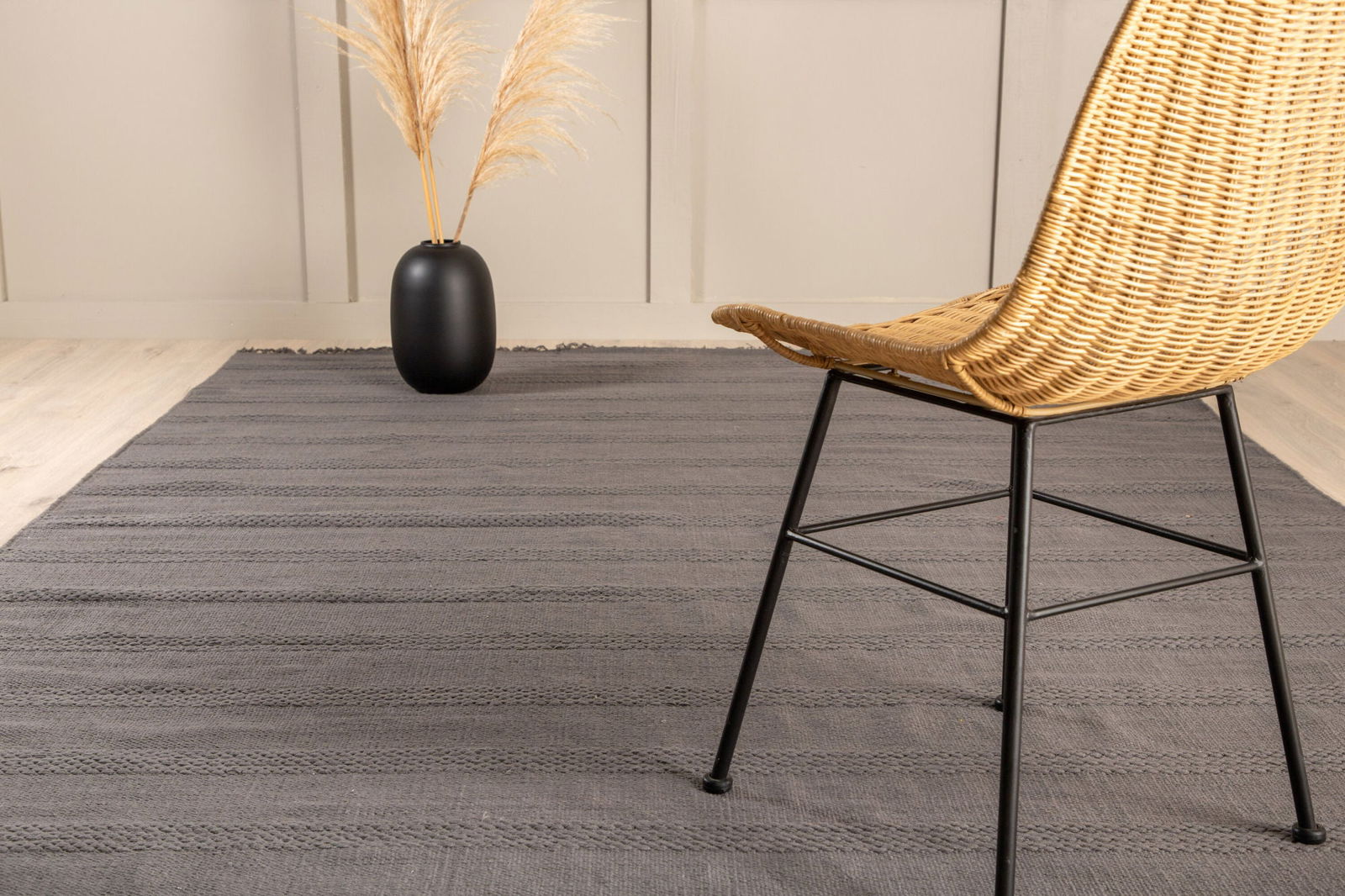 Venture Home Nico Cotton Carpet - 160*230- Grey - vivahabitat.com