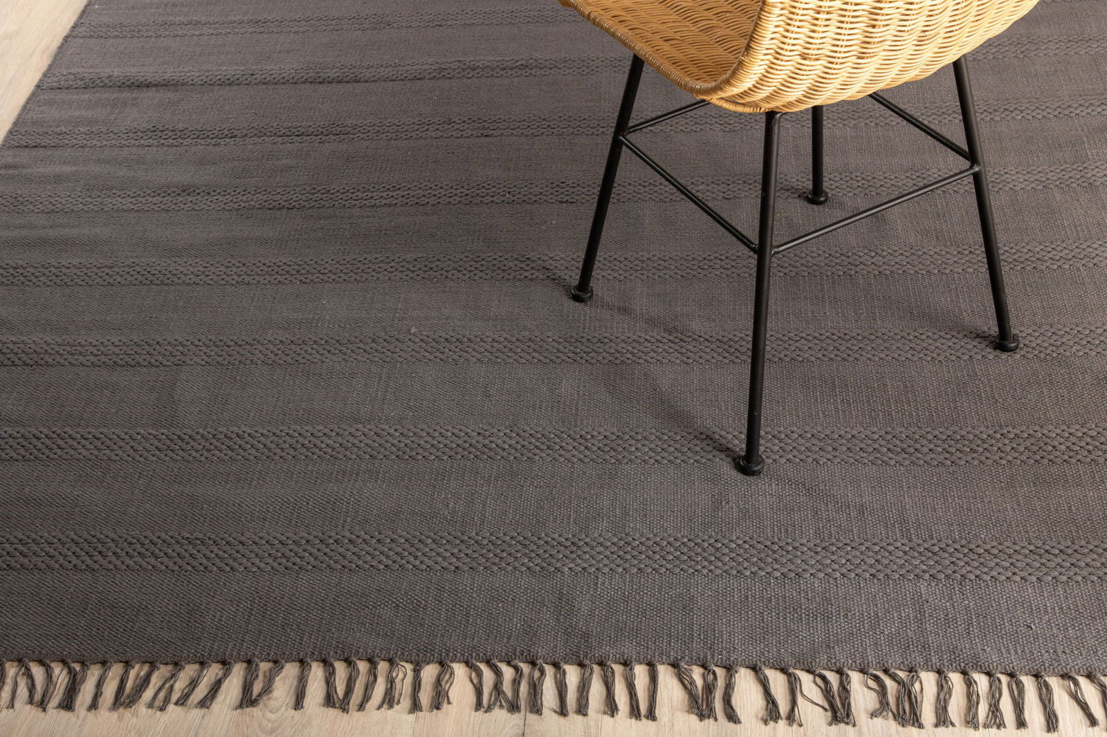 Venture Home Nico Cotton Carpet - 160*230- Grey - vivahabitat.com