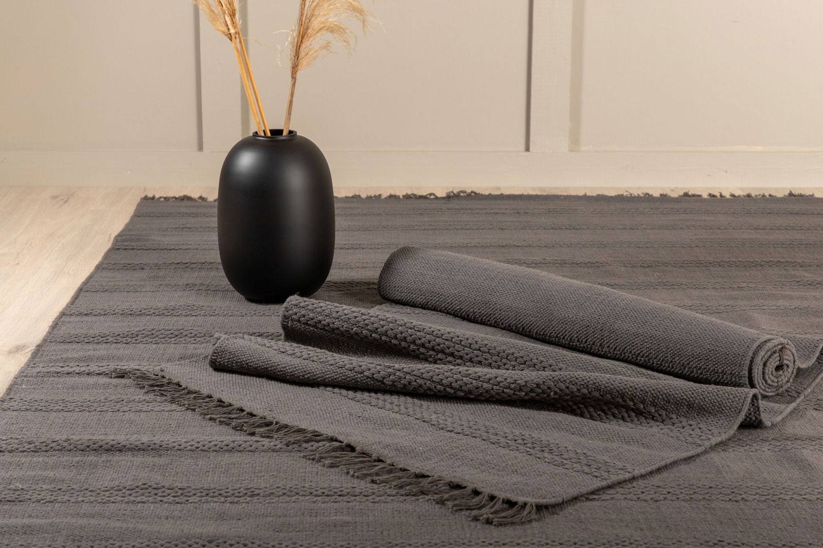 Venture Home Nico Cotton Carpet - 160*230- Grey - vivahabitat.com