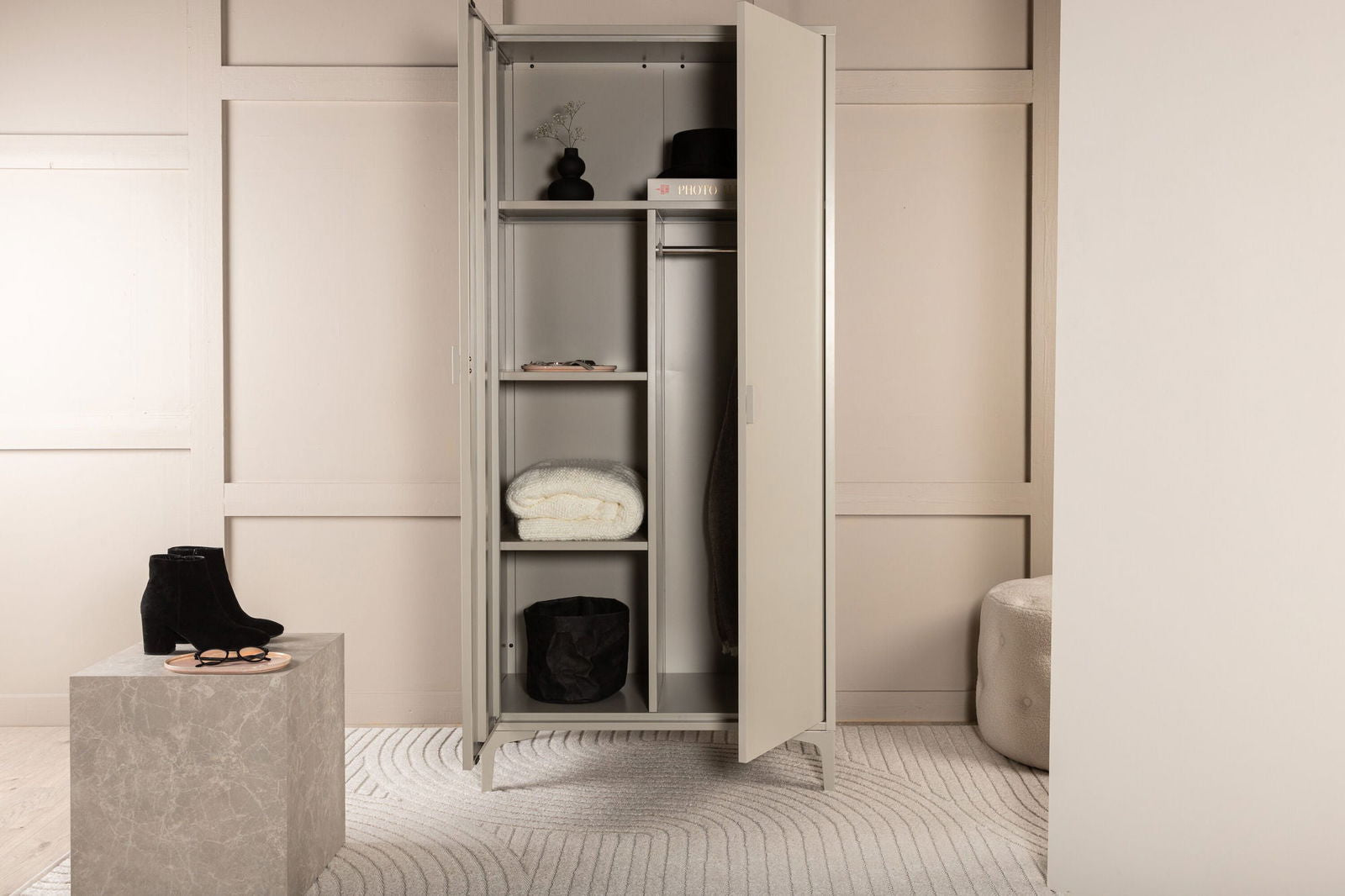 Venture Home Piring Wardrobe - Beige / Beige - vivahabitat.com