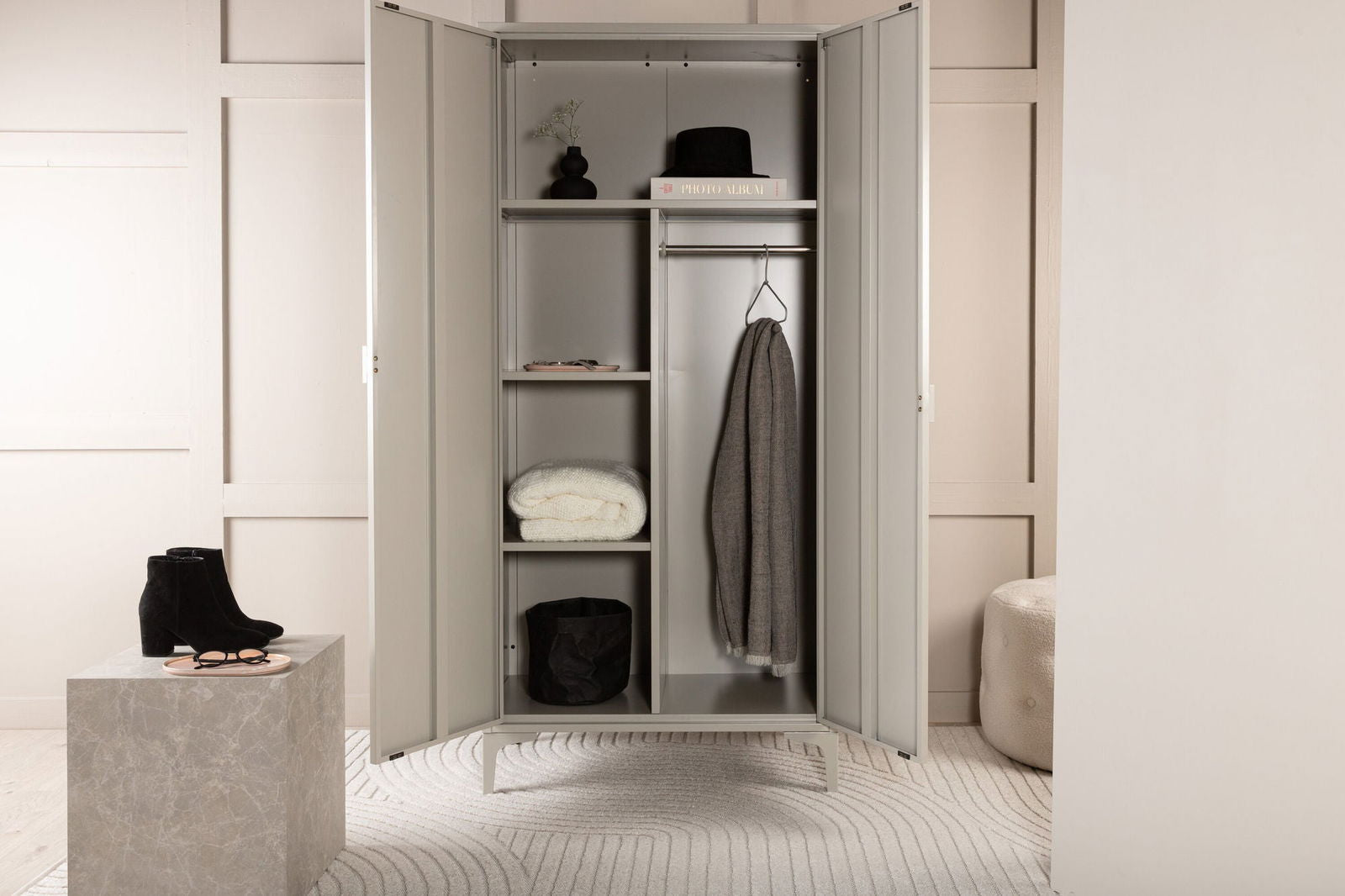 Venture Home Piring Wardrobe - Beige / Beige - vivahabitat.com