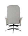 Venture Home Rolf Recliner Armchair with ottoman, Grey Fabric - vivahabitat.com