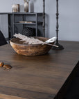 Venture Home Slider Extention Table - Smoked Oak - 170+40+40cm +Velvet Deluxe Dining Chair - - vivahabitat.com