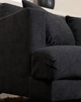 Venture Home Sofia Single Sofa - Black / Black Fabric - vivahabitat.com