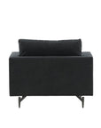 Venture Home Sofia Single Sofa - Black / Black Fabric - vivahabitat.com