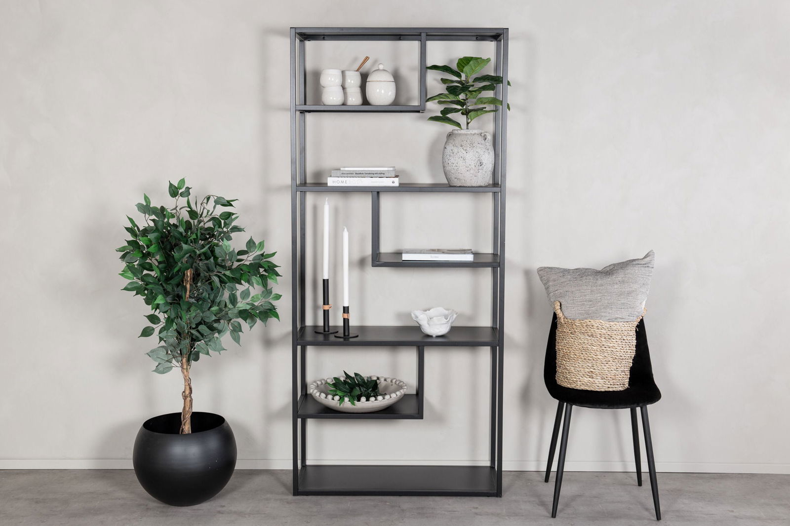 Venture Home Staal - Bookcase - Black - vivahabitat.com