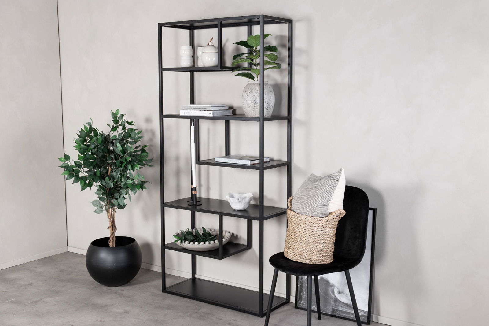 Venture Home Staal - Bookcase - Black - vivahabitat.com