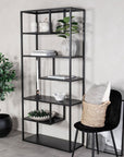 Venture Home Staal - Bookcase - Black - vivahabitat.com