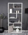 Venture Home Staal - Bookcase - White - vivahabitat.com