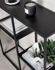 Venture Home Staal - Staal Bookcase Low - Black - vivahabitat.com