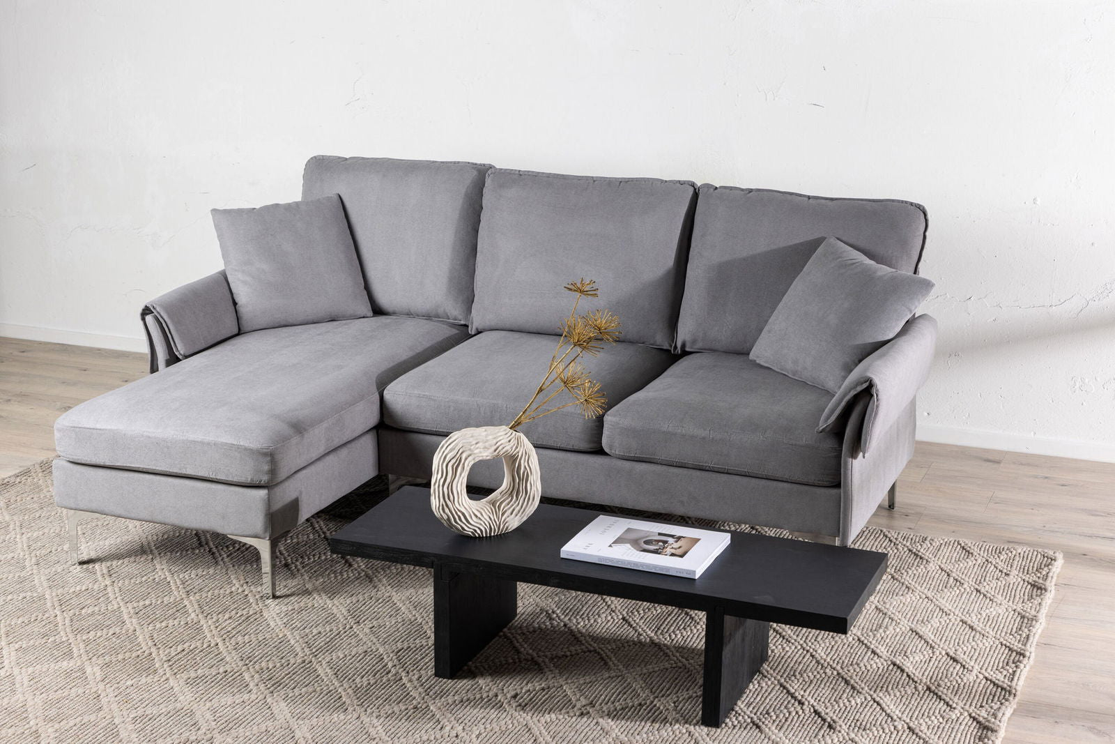 Venture Home Toulouse Sofa - Grey Fabric - vivahabitat.com