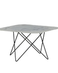 Venture Home Tristar Sofa Table - Black / White Glass Marble - vivahabitat.com