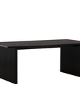 Venture Home Vail Dining Table - Black / Smoked Black MDF - vivahabitat.com