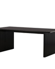 Venture Home Vail Dining Table - Black / Smoked Black MDF - vivahabitat.com