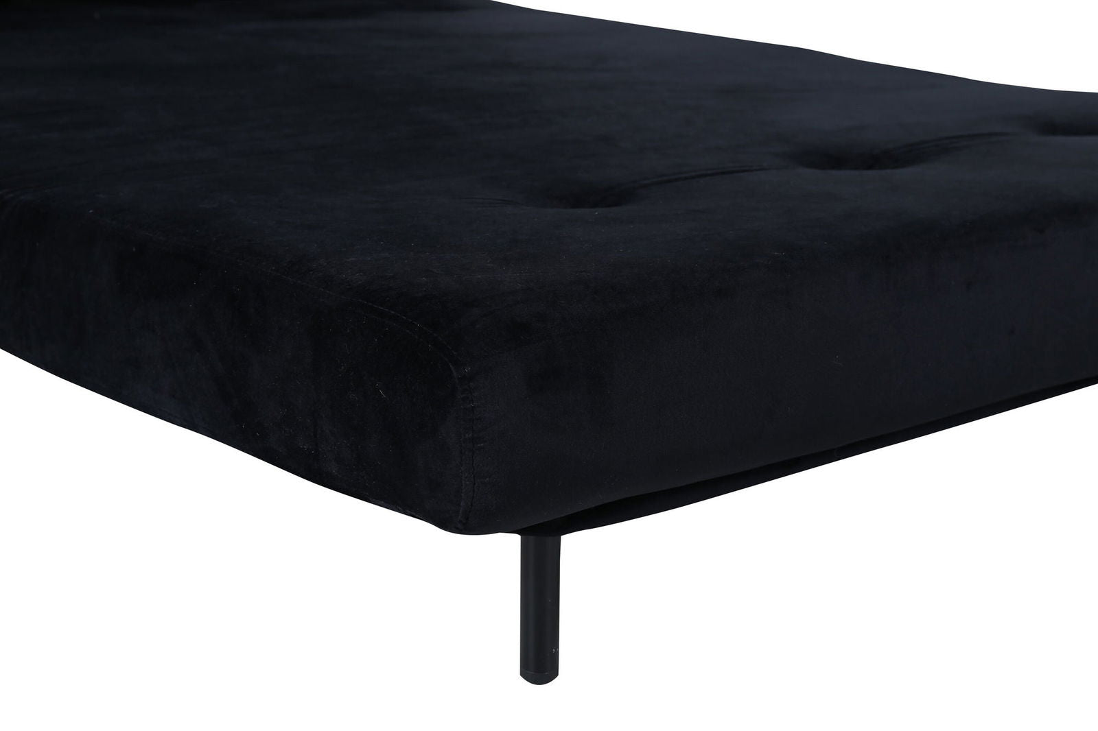 Venture Home Vicky Folding Bed Double - Black / Black Velvet - vivahabitat.com