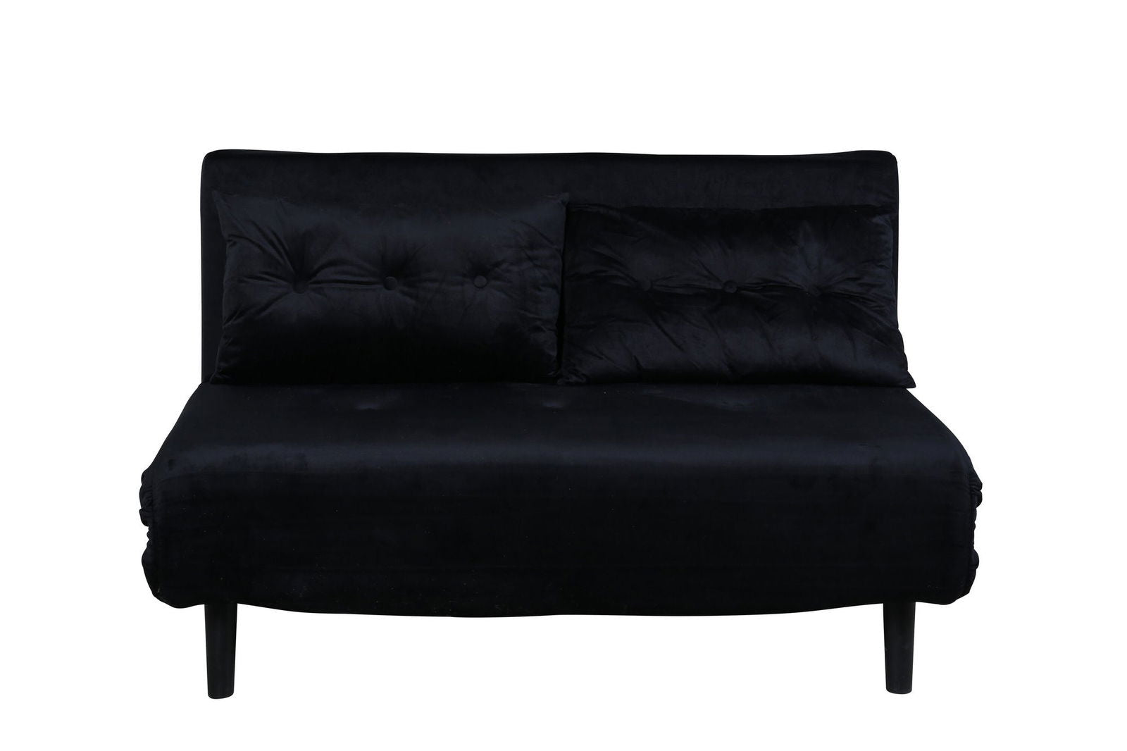 Venture Home Vicky Folding Bed Double - Black / Black Velvet - vivahabitat.com