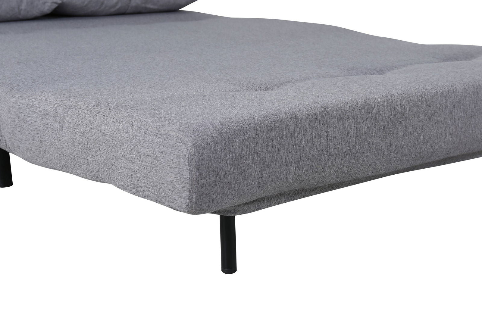 Venture Home Vicky Folding Bed Double - Black / Steel Grey Fabric - vivahabitat.com