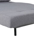 Venture Home Vicky Folding Bed Double - Black / Steel Grey Fabric - vivahabitat.com