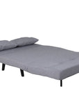 Venture Home Vicky Folding Bed Double - Black / Steel Grey Fabric - vivahabitat.com