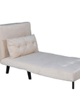 Venture Home Vicky Folding Bed Single - Black / Beige Velvet - vivahabitat.com