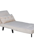 Venture Home Vicky Folding Bed Single - Black / Beige Velvet - vivahabitat.com