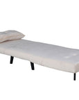 Venture Home Vicky Folding Bed Single - Black / Beige Velvet - vivahabitat.com