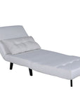 Venture Home Vicky Folding Bed Single - Black / Light Beige Fabric - vivahabitat.com