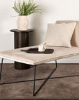 Venture Home X-lounge Daybed - Black / Beige Velvet - vivahabitat.com