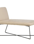 Venture Home X-lounge Daybed - Black / Beige Velvet - vivahabitat.com