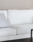 Venture Home Zoom 2-seat sofa - Black / Light Beige Fabric - vivahabitat.com