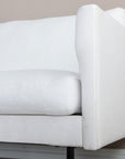 Venture Home Zoom 2-seat sofa - Black / Light Beige Fabric - vivahabitat.com